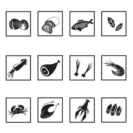 icon food menu vectorのイラスト素材