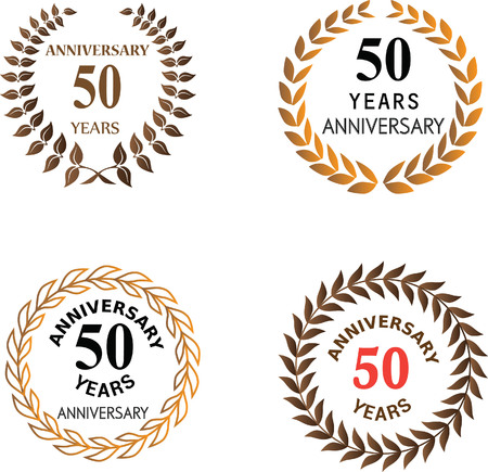 anniversary laurel wreath vectorのイラスト素材