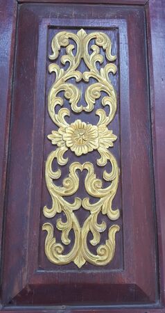 Wood craft  at Wat Tha Sai Temple in phang ngaの写真素材
