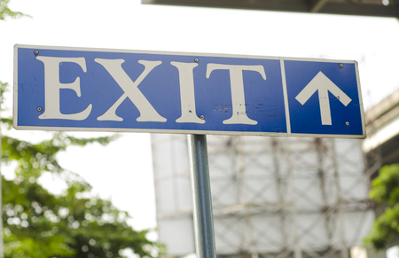 exit signの写真素材