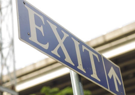 Exitの写真素材