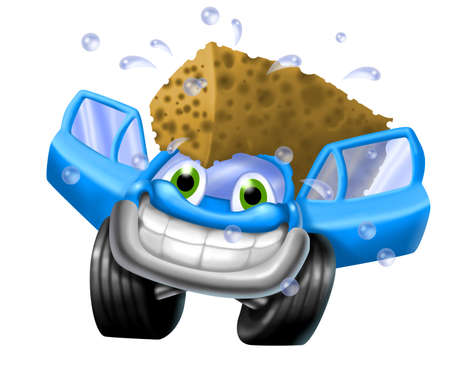 automobile in car washの写真素材