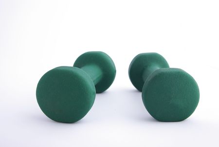 Green Dumbbellsの写真素材
