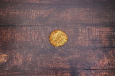 Fresh hand made bread on the tableの写真素材