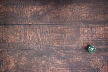 Poker chips on the tableの写真素材