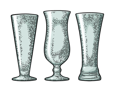 Empty glass illustration.のイラスト素材