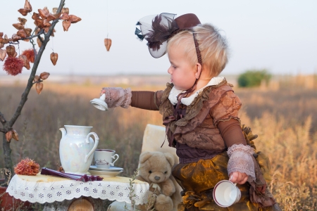 Girl in costumeの写真素材