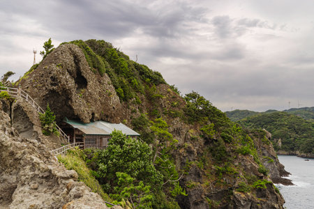 Ishimuro Shrine, a Shinto shrine on the Izu Peninsula in Shizuoka Prefecture, Japanの写真素材