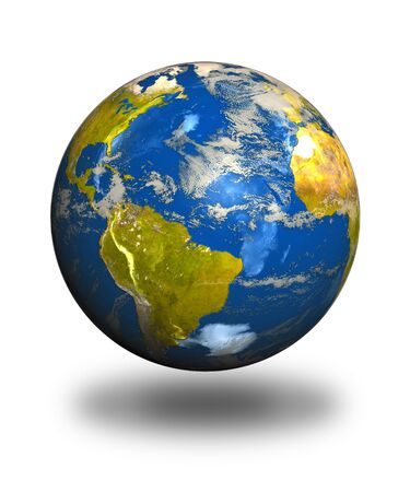 Planet earth. 3d illustration.の写真素材
