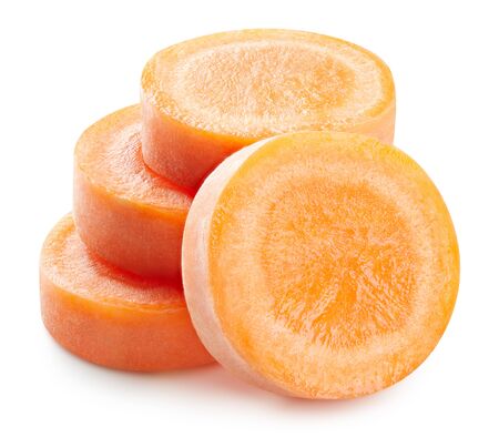 Carrot isolated on whiteの写真素材