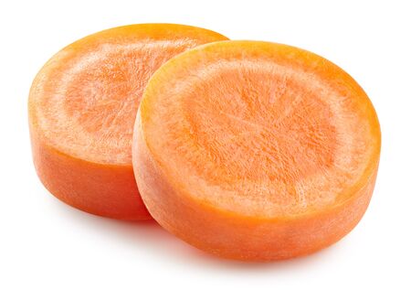 Carrot isolated on whiteの写真素材