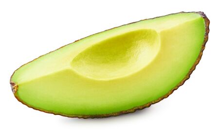 Avocado isolated on whiteの写真素材