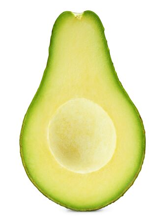 Avocado isolated on whiteの写真素材