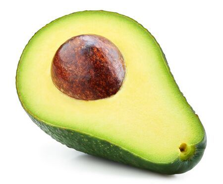 Avocado isolated on whiteの写真素材