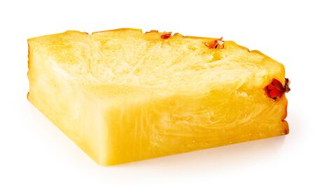 Pineapple isolated on white Clipping Pathの写真素材