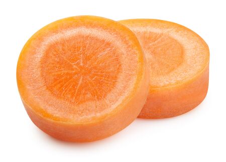 Carrot isolated on whiteの写真素材