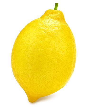 Lemon fruit isolated on whiteの写真素材