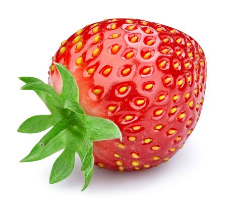 Strawberry isolated on whiteの写真素材