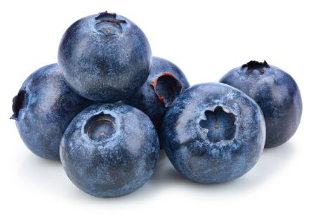 Blueberry Isolated with  on whiteの写真素材