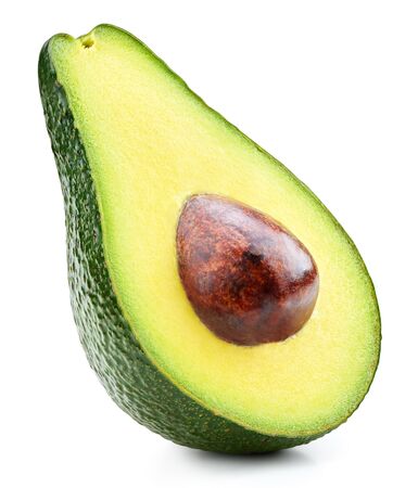 Avocado isolated on whiteの写真素材