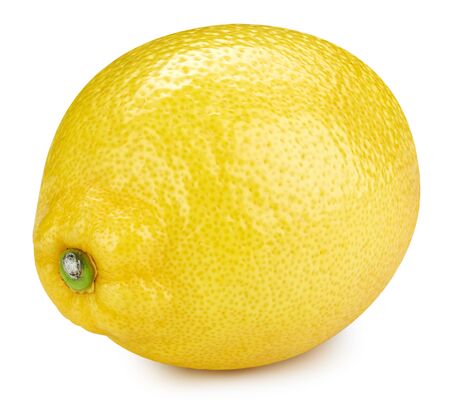 Lemon fruit isolated on whiteの写真素材