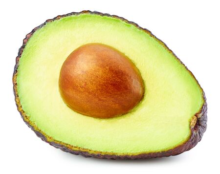 Avocado isolated on whiteの写真素材