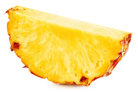 Pineapple isolated on white Clipping Pathの写真素材