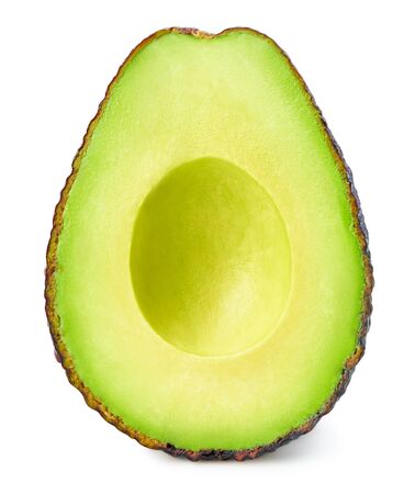 Avocado isolated on whiteの写真素材