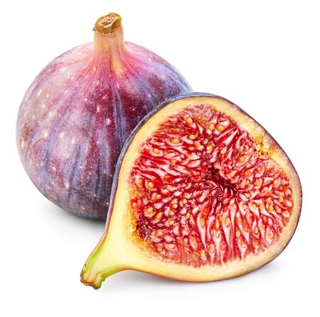 Fig isolated on whiteの写真素材