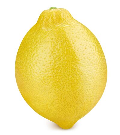 Lemon fruit isolated on whiteの写真素材