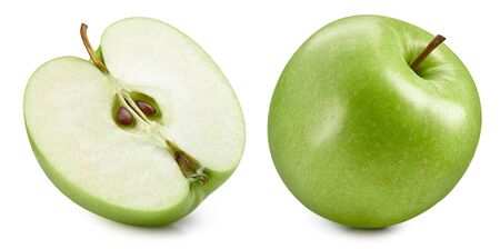 Apples isolated on whiteの写真素材