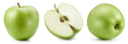 Apples isolated on whiteの写真素材