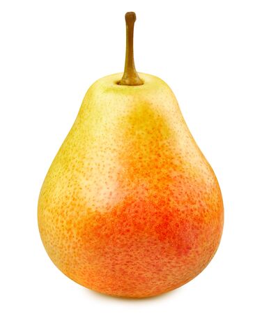 Pears isolated on whiteの写真素材