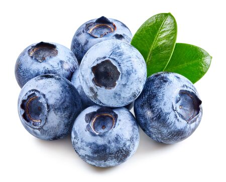 Blueberry isolated on whiteの写真素材