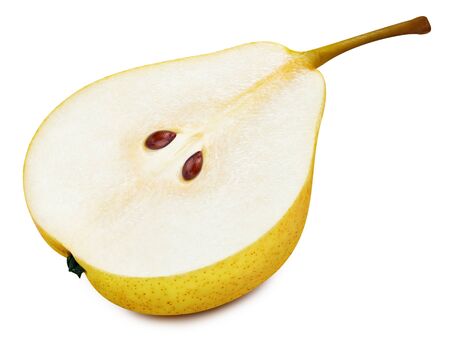 Pears isolated Clipping Pathの写真素材