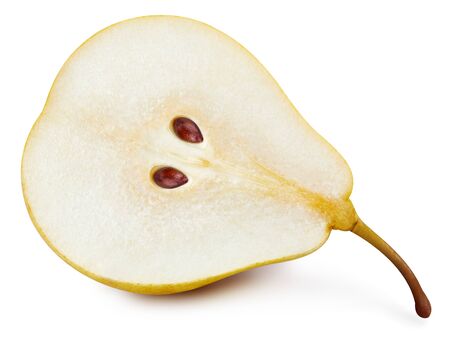 Pears isolated  on whiteの写真素材