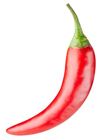 chili pepper isolated on whiteの写真素材