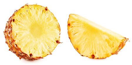 Pineapple isolated on whiteの写真素材