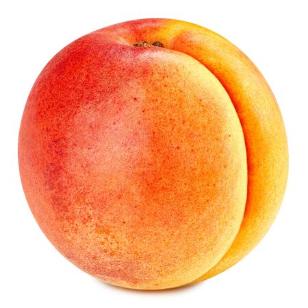 Apricot fruit isolated on whiteの写真素材