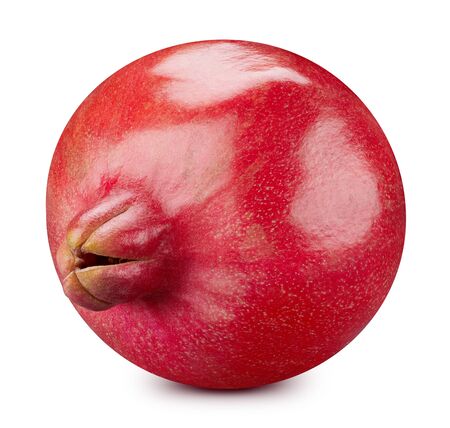 Pomegranate fruit Isolated on white backgroundの写真素材