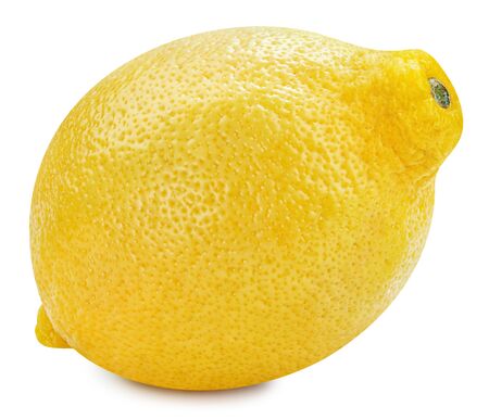 Lemon fruit isolated on whiteの写真素材