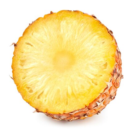 Pineapple isolated on whiteの写真素材