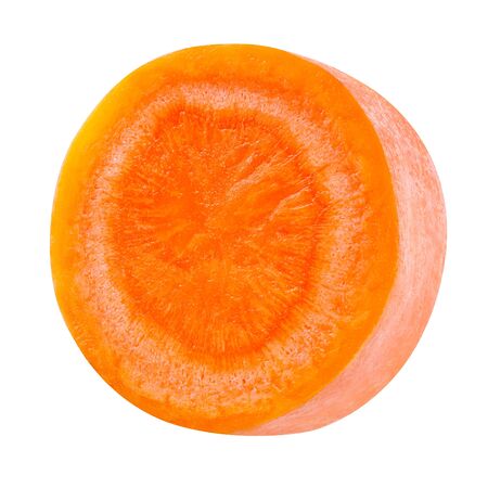 carrot isolated on whiteの写真素材