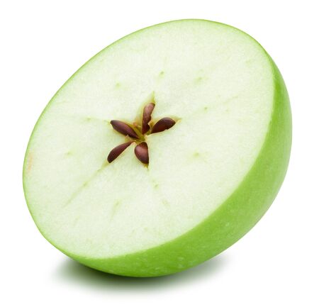 Apple isolated on whiteの写真素材