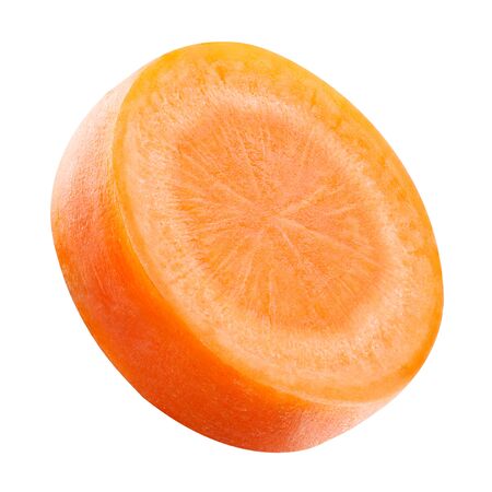 carrot isolated on whiteの写真素材