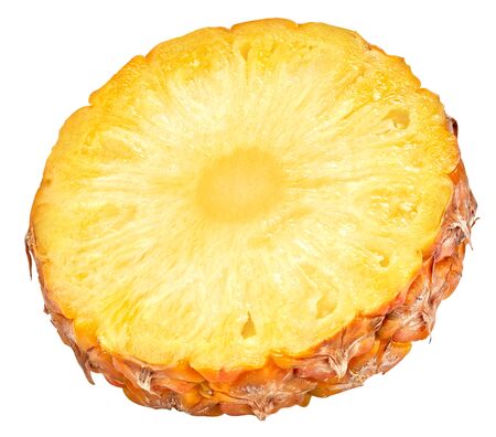 Pineapple isolated on whiteの写真素材