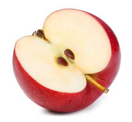 Apple isolated on whiteの写真素材