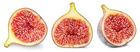 Figs isolated on whiteの写真素材