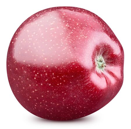 Red apples isolated on white background. Ripe fresh apples Clipping Pathの写真素材