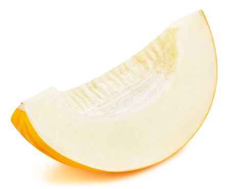 Honeydew melon isolated on white background.の写真素材